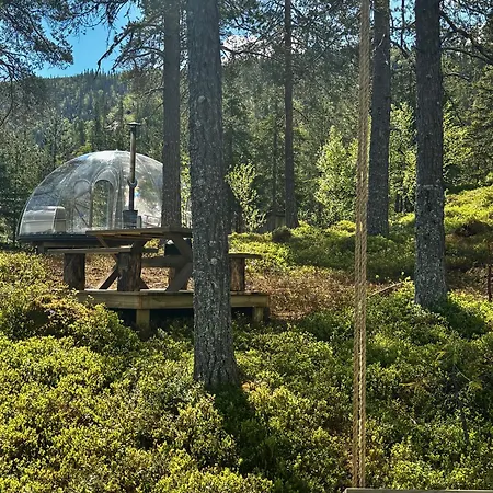 Glass-Igloo With Spectacular Views Of Majestic Mountains 豪华帐篷 Kleiv (Buskerud)